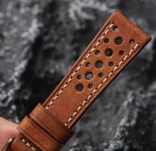 Correa piel perforada 20mm