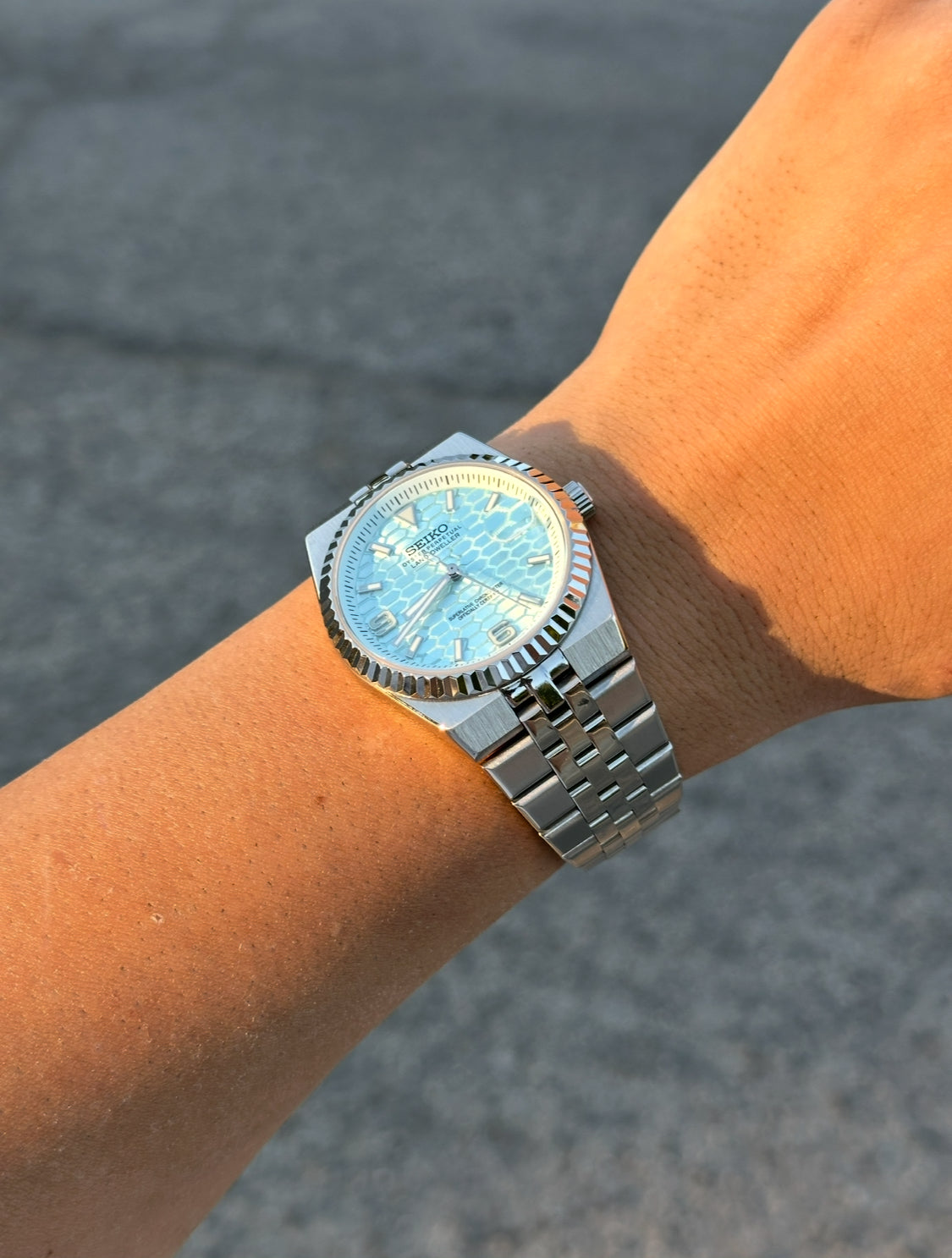 Seiko Land-Dweller Sky Blue
