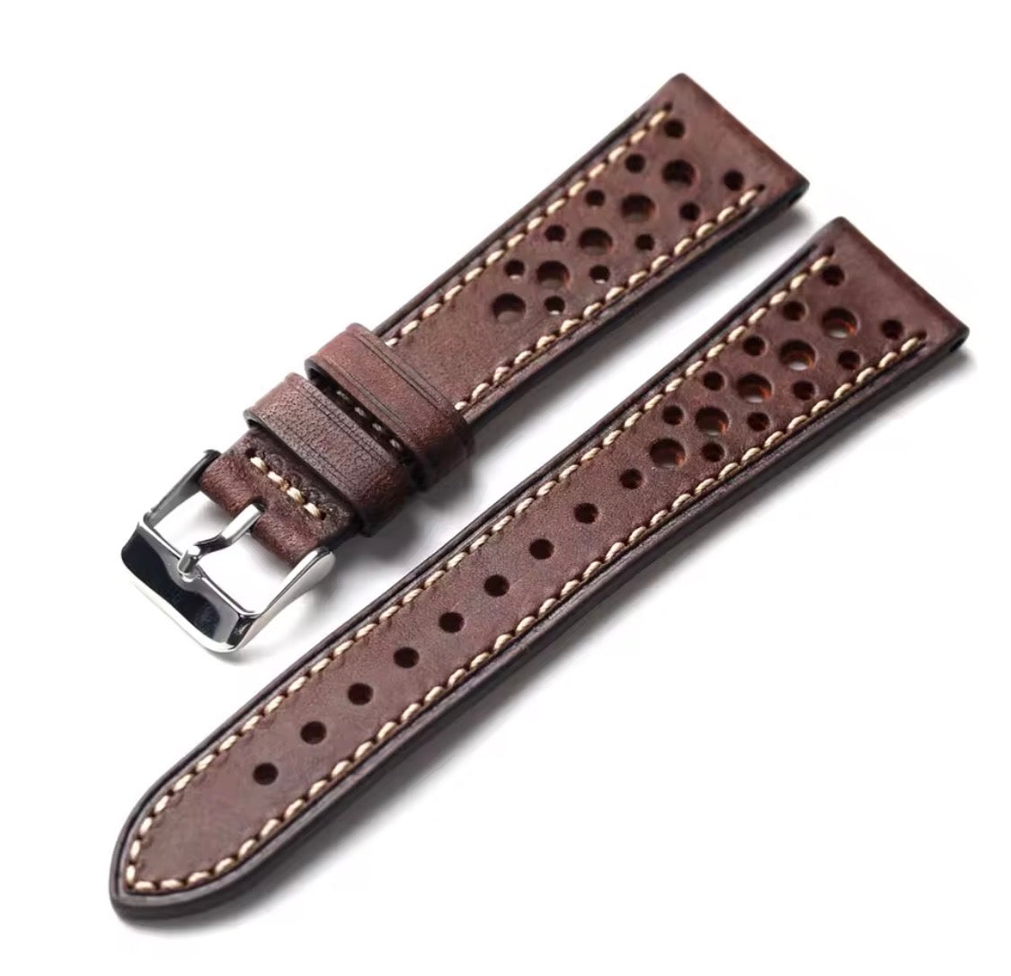 Correa piel perforada 20mm
