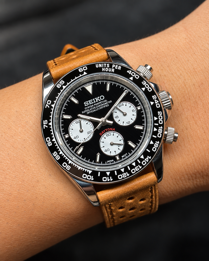 Daytona Le Mans de 40 mm de Royalty Watch, cronógrafo con esfera negra